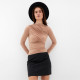 Лонгслив женский с драпировкой MIST: Classic Collection, размер 46, бежевый