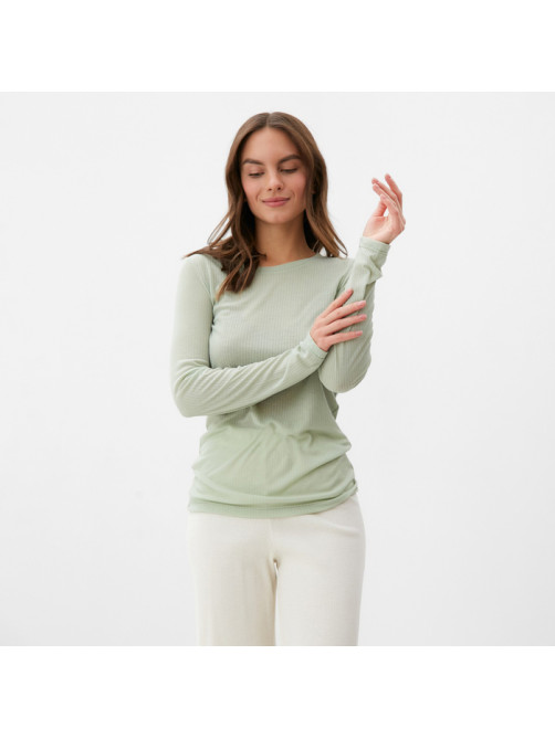 Лонгслив женский KAFTAN: Basic line, оливковый, размер 44-46