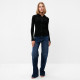 Джемпер женский на пуговицах MINAKU: Knitwear collection, чёрный, размер 42-44
