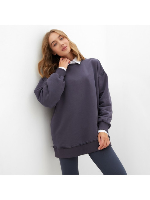 Свитшот женский MINAKU: Casual Collection цвет графит, размер 52