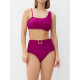 Купальник женский раздельный с ремешком MINAKU, фиолетовый, размер 46