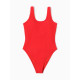 Купальник женский слитный однотонный MINAKU, размер 44, красный