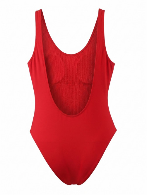 Купальник женский слитный с открытой спиной MINAKU, размер 44, красный