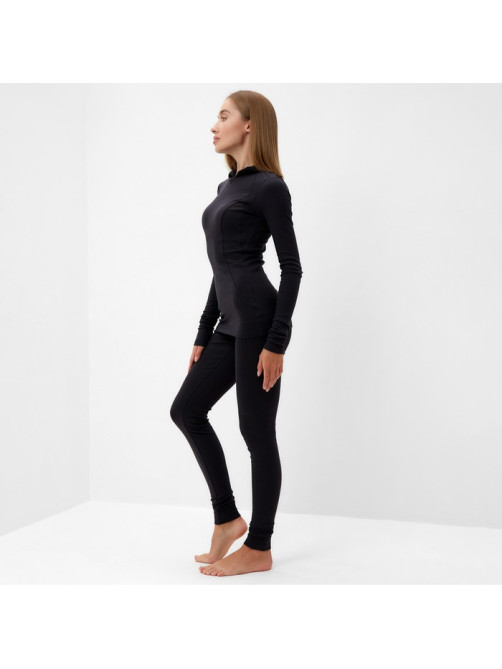 Термобельё женское (лонгслив, лосины) MINAKU, графит, размер 46