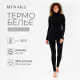 Термобельё женское (лонгслив, лосины) MINAKU, чёрное, размер 50