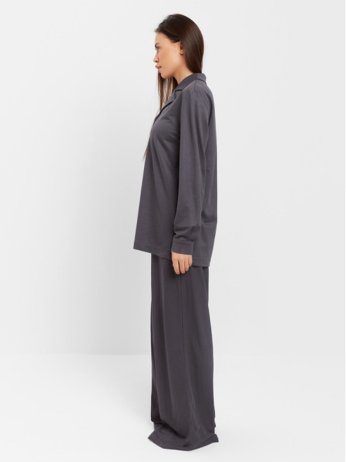 Костюм женский (рубашка, брюки, топ) KAFTAN Base, размер 48, цвет графит