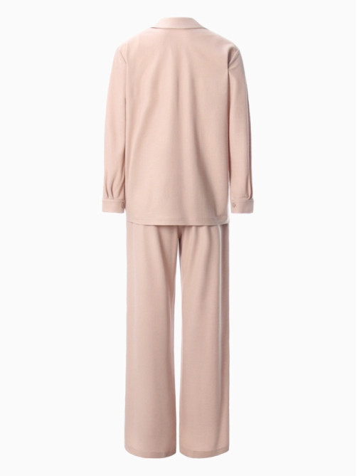 Костюм женский (рубашка, брюки, топ) KAFTAN Base, размер 50, пудровый