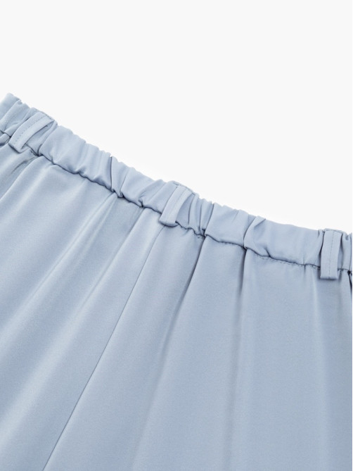 Костюм женский (рубашка, брюки) MINAKU: Silk pleasure, размер 50, серо-голубой