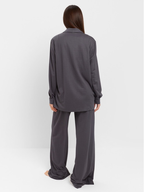 Костюм женский (рубашка, брюки, топ) KAFTAN Base, размер 42, цвет графит