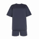 Костюм женский (футболка, шорты) MINAKU: Casual Collection, цвет графит, размер 48