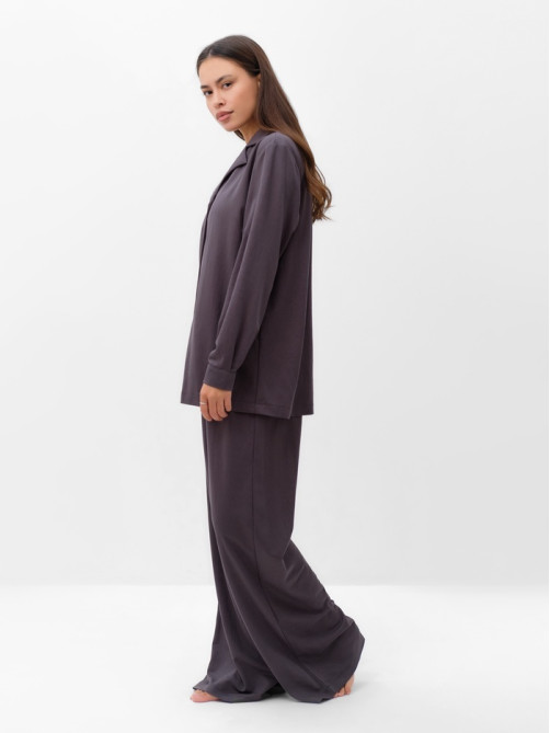 Костюм женский (рубашка, брюки, топ) KAFTAN Base, размер 42, цвет графит