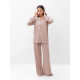 Костюм женский (рубашка, брюки, топ) KAFTAN Base, размер 46, пудровый