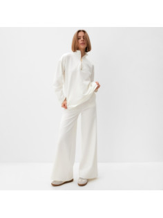 Костюм женский (джемпер, брюки) MINAKU: Casual Collection, размер 44, цвет экрю