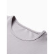 Костюм женский (топ, велосипедки) MINAKU, светло-серый, размер 46