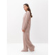 Костюм женский (рубашка, брюки, топ) KAFTAN Base, размер 42, пудровый