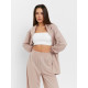 Костюм женский (рубашка, брюки, топ) KAFTAN Base, размер 42, цвет пудровый