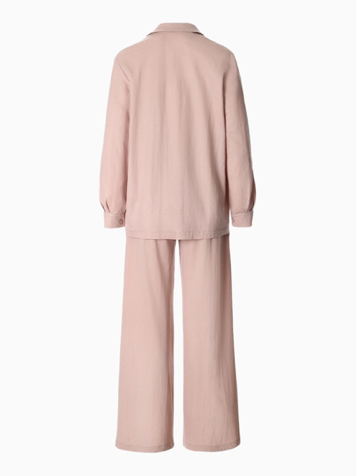 Костюм женский (рубашка, брюки, топ) KAFTAN Base, размер 44, цвет пудровый