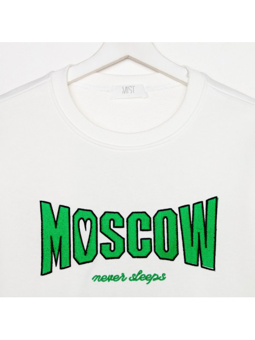 Костюм женский (джемпер, брюки) MIST Moscow, размер 48-50, молочный
