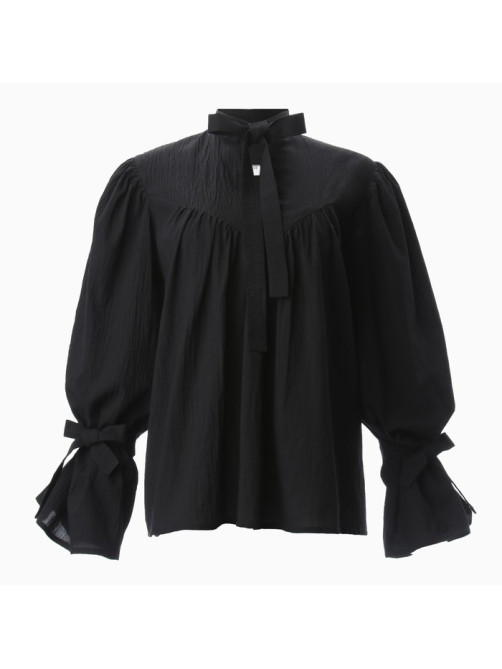 Блузка женская MINAKU: Enjoy, размер 48, чёрная