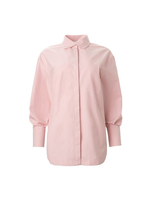 Рубашка женская с рукавами фонариками MINAKU: Casual Collection, размер 44, розовая