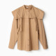 Рубашка женская с лентами MINAKU: Casual Collection, размер 44, бежевая