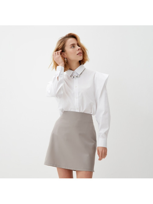 Рубашка женская MINAKU: Casual Collection, размер 48, белая