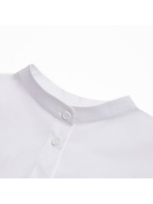 Рубашка женская с воротником стойка MINAKU: Casual Collection, размер 40, белая