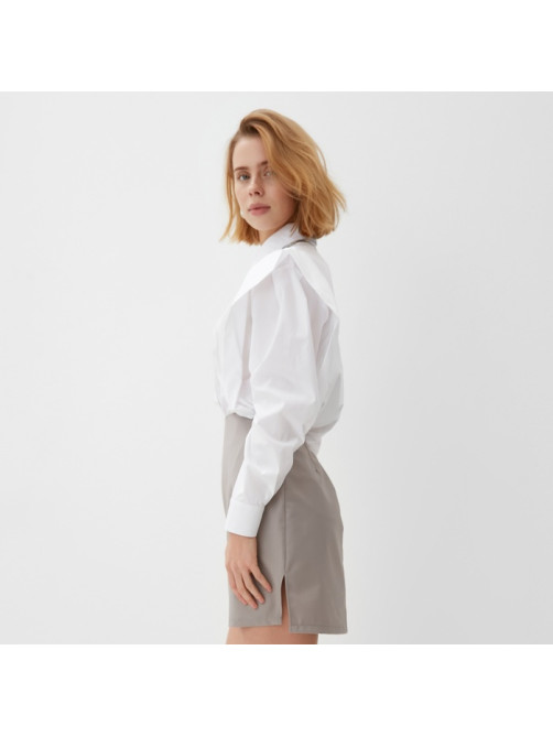 Рубашка женская MINAKU: Casual Collection, размер 48, белая