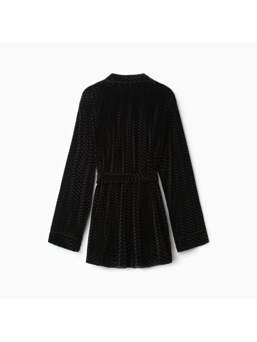 Жакет женский KAFTAN «Бархат», размер 42, чёрный
