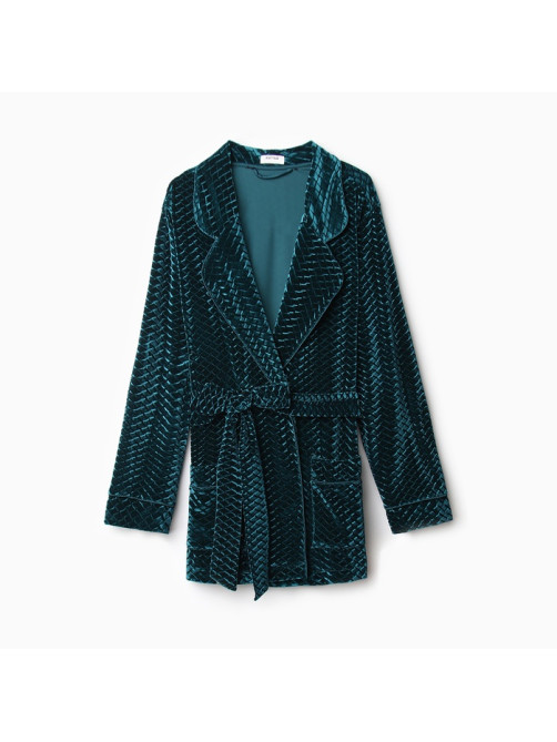Жакет женский KAFTAN «Бархат», размер 50, зелёный