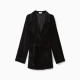 Жакет женский KAFTAN «Бархат», размер 44, чёрный