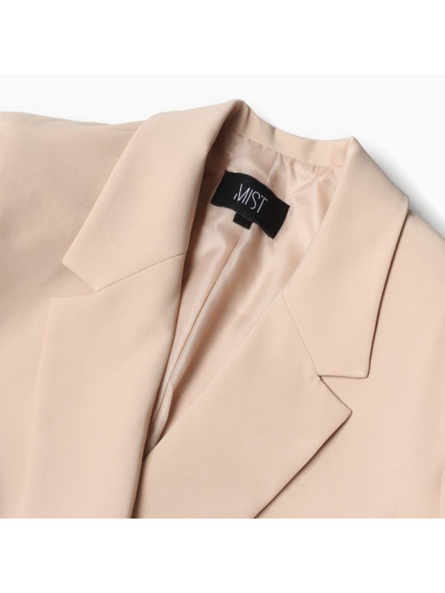 Пиджак женский двубортный MIST plus-size, размер 52, бежевый