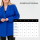 Пиджак женский с поясом MIST plus-size, размер 52, синий
