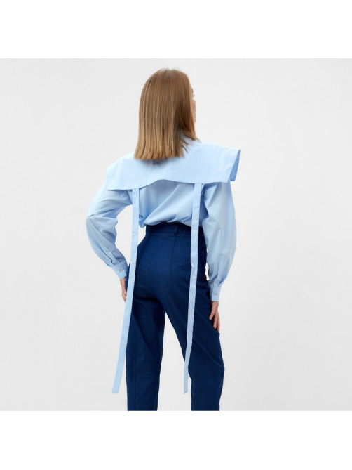 Джинсы женские слим MINAKU: Jeans Collection, размер 44, синие