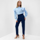 Джинсы женские слим MINAKU: Jeans Collection, размер 46, синие