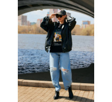 Джинсы женские палаццо MIST: Denim, размер (30) 46-48, голубые