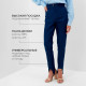 Джинсы женские слим MINAKU: Jeans Collection, размер 48, синие