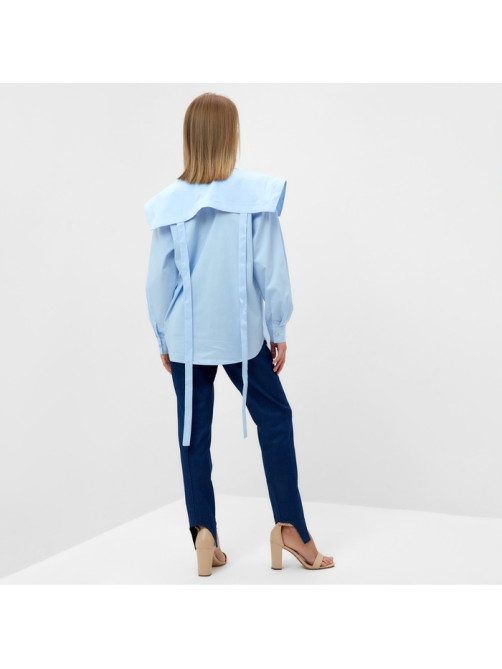 Джинсы женские слим MINAKU: Jeans Collection, размер 44, синие