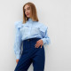 Джинсы женские слим MINAKU: Jeans Collection, размер 48, синие
