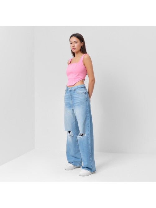 Джинсы женские палаццо MIST: Denim, размер (25) 40-42, голубые