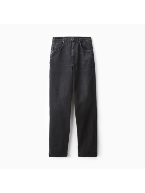 Джинсы женские бойфренды MINAKU SELVEDGE denim, размер 40, чёрные