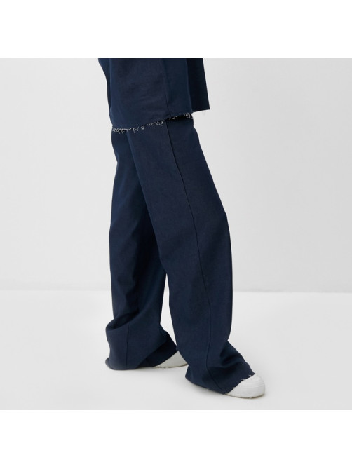 Джинсы женские клёш MINAKU: Jeans Collection, размер 42, синие