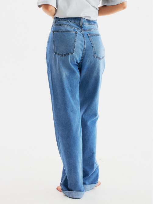 Джинсы женские бойфренды MINAKU SELVEDGE denim, размер 44, синие