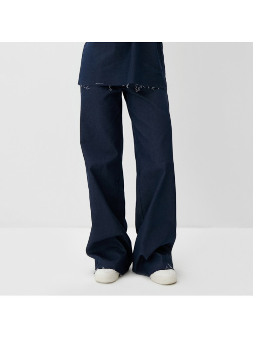 Джинсы женские клёш MINAKU: Jeans Collection, размер 42, синие