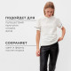 Футболка женская с черным кантом MINAKU Basic line, цвет молочный, размер 42