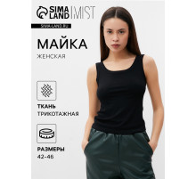 Майка женская MIST: Base, размер 42-44, чёрная