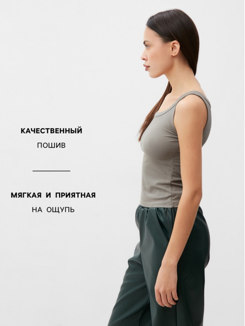 Майка женская MIST: Base, размер 42-44, цвет оливковый