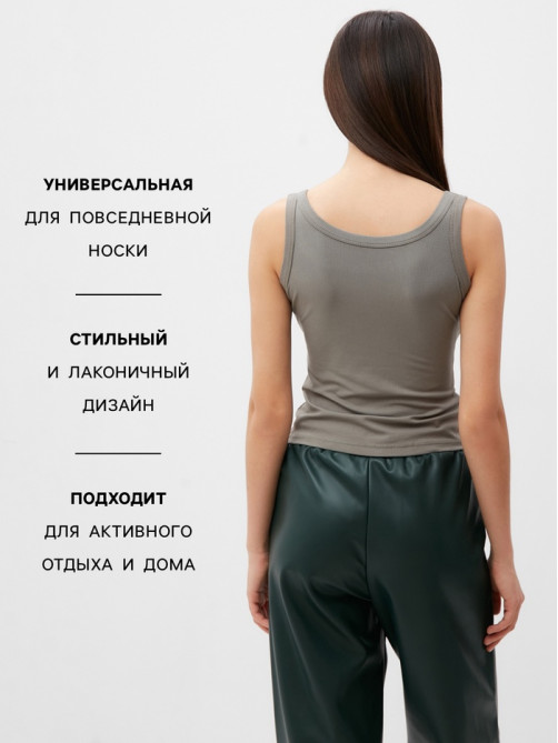 Майка женская MIST: Base, размер 42-44, цвет оливковый