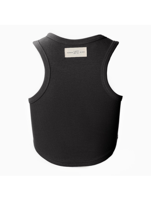 Топ в рубчик женский MIST, onesize, тёмно-серый