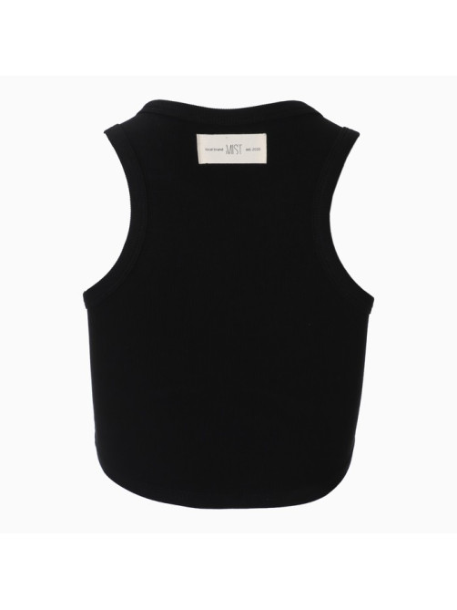 Топ в рубчик женский MIST, onesize, чёрный